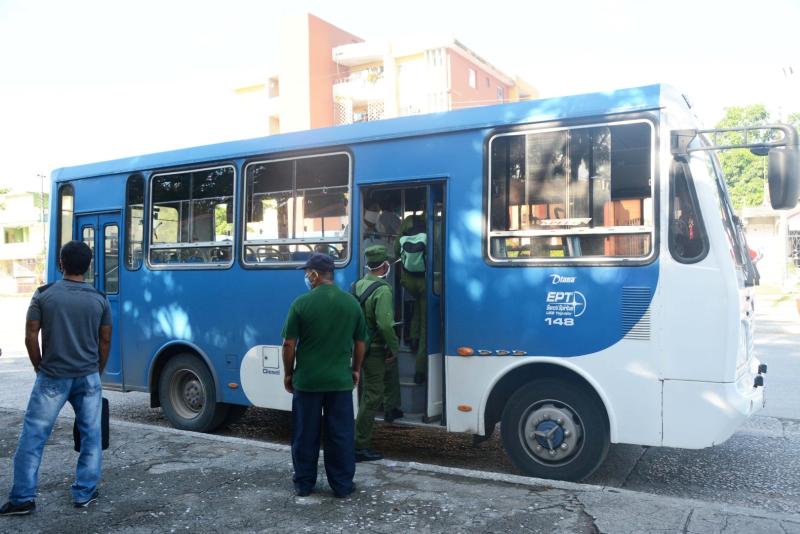 sancti spiritus, coronavirus, covid-19, recuperacion post covid-19, transporte urbano, transporte, omnibus nacionales