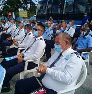 Choferes y demás trabajadores de la UEB Ómnibus Nacionales participaron en la actividad.