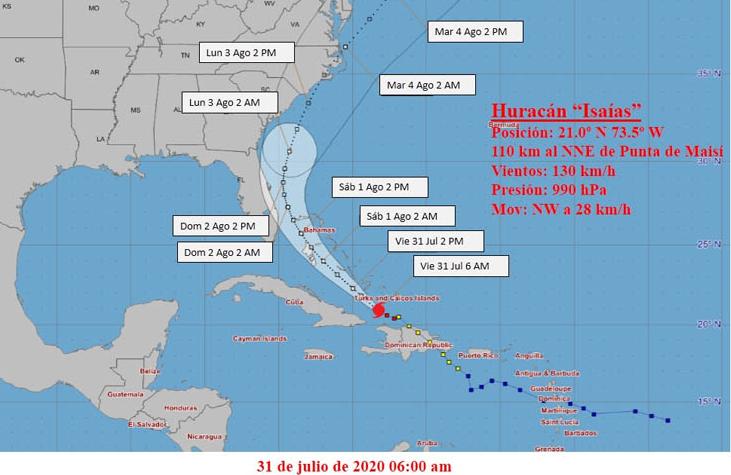 cuba, meteorologia, huracanes, ciclones, isaias