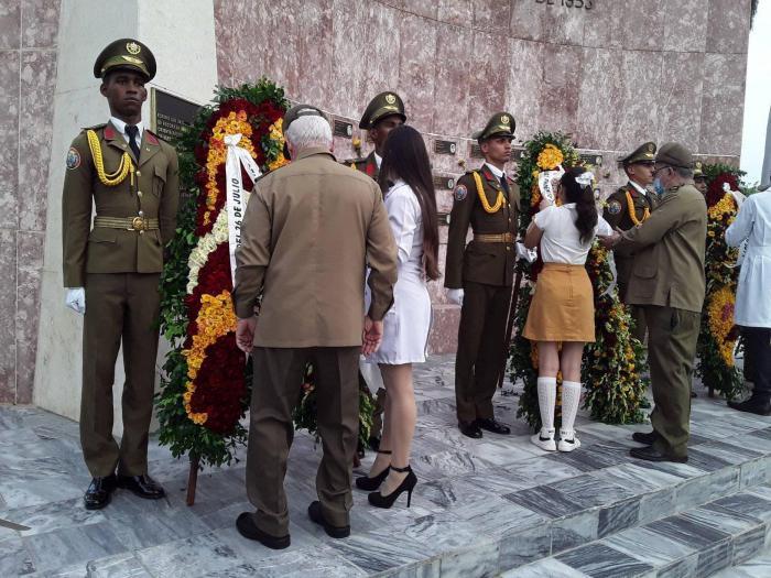 santiago de cuba, 26 de julio, asalto al cuartel moncada, raul castro, miguel diaz-canel, cementerio santa ifigenia