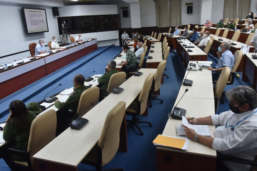 El Grupo Temporal de Trabajo del Gobierno para el control de la epidemia, en esta ocasión centró el análisis en la situación de la capital. (Foto: Estudios Revolución)