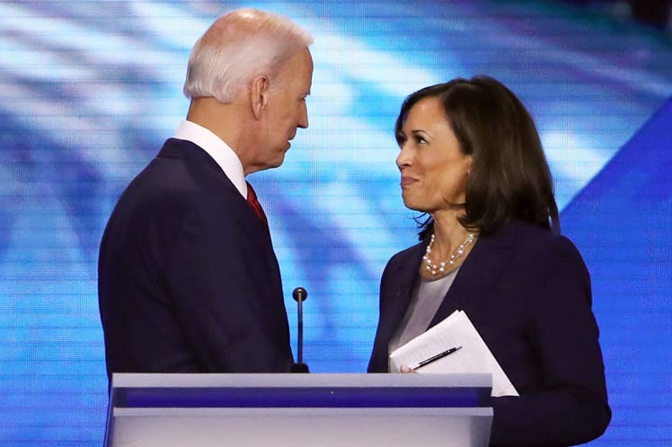 Joe Biden eligió a la senadora Kamala Harris como su compañera de fórmula para los venideros comicios  estadounidenses. (Foto: PL)