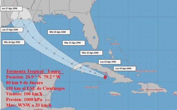 sancti spiritus, tormenta tropical laura, ciclones, huracanes, desastre naturales