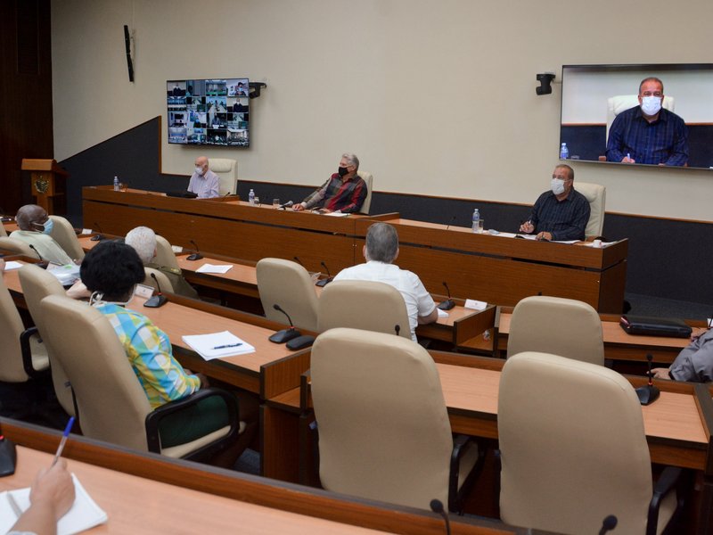 La situación epidemiológica de La Habana, Ciego de Ávila, Matanzas y Sancti Spíritus centró los análisis del encuentro de este martes. (Foto: Estudios Revolución)