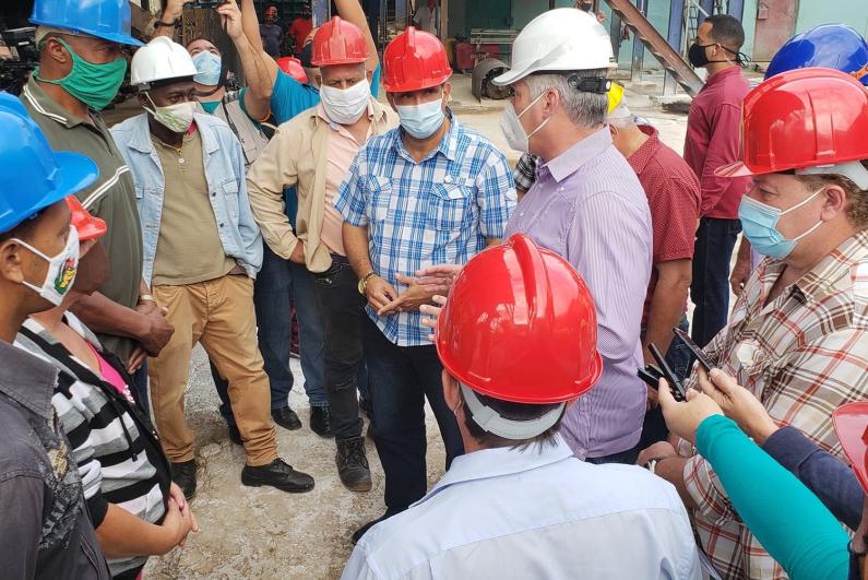 matanzas, visita gubernamental, miguel diaz-canel, presidente de la republica de cuba, zafra azucarera