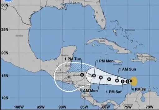 Iota representará peligro de vientos fuertes, marejadas e intensas lluvias en Centroamérica. (Imagen: PL)