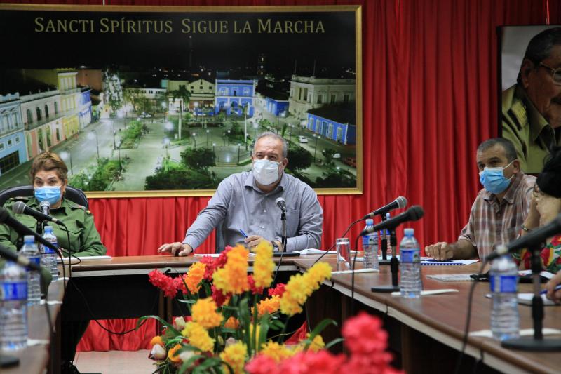 sancti spiritus, manuel marrero cruz, primer ministro de cuba, tormenta tropical eta, defensa civil, consejo de defensa, intensas lluvias en sancti spiritus, lluvias en sancti spiritus, desastres naturales