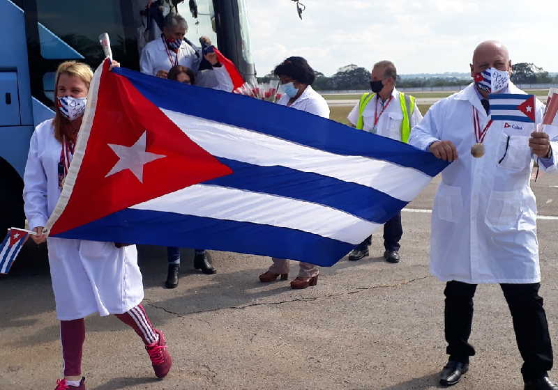 cuba, contingente henry reeve, miguel diaz-canel, peru, covid-19