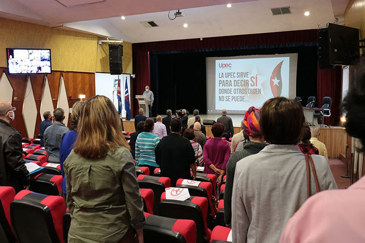 Este martes sesionó el VI Pleno del Comité Nacional de la UPEC, celebrado de forma virtual. (Foto: PL)