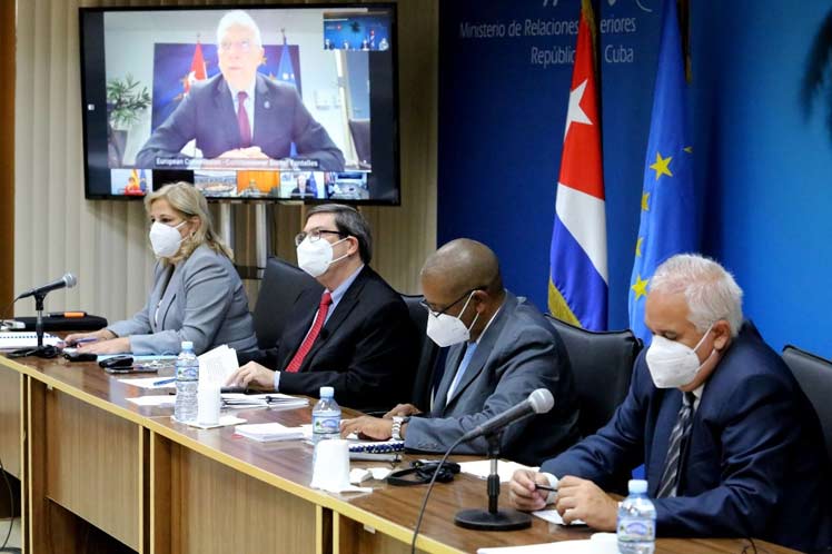 El canciller cubano encabezó la delegación de la nación caribeña que participó este miércoles en dicho encuentro, realizado de forma virtual. (Foto: PL)