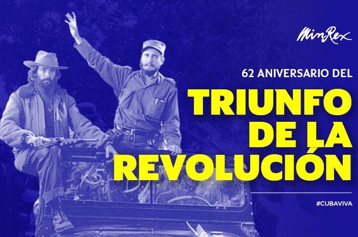 cuba, revolucion cubana, aniversario 62 de la revolucion cubana, bruno rodriguez, canciller cubano
