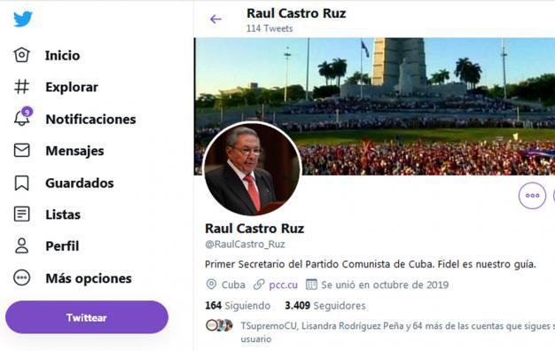 cuba, raul castro, twitter, redes sociales