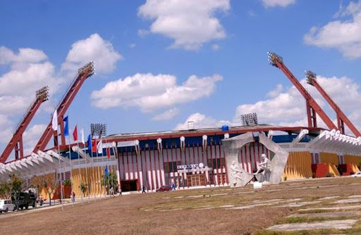 Vista del estadio José Antonio Huelga, donde se desarrollará el duelo entre Elefantes y Cocodrilos. Foto: ACN.