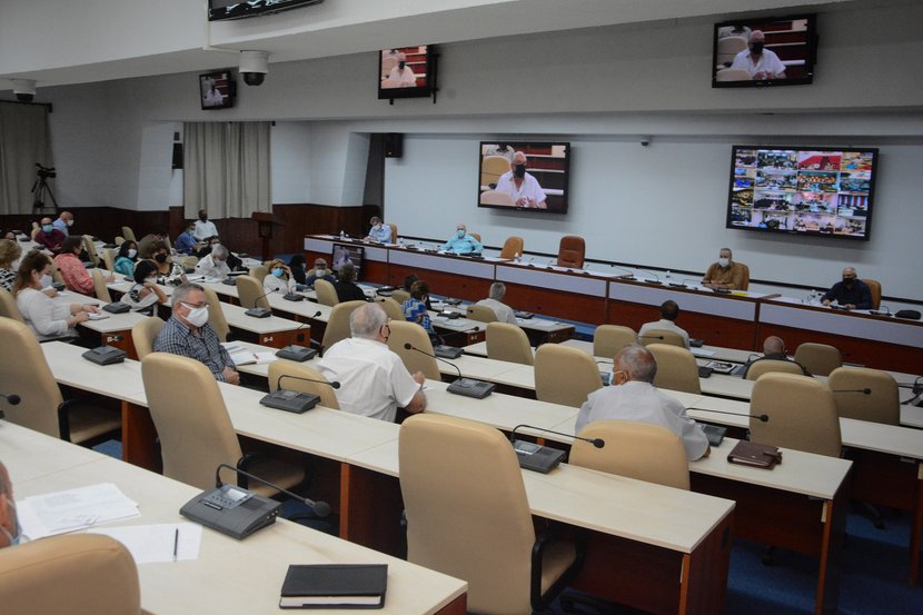 La reunión anual de trabajo del Ministerio de Cultura este lunes estuvo encabezada por el Primer Ministro, Manuel Marrero Cruz. (Foto: Estudios Revolución)