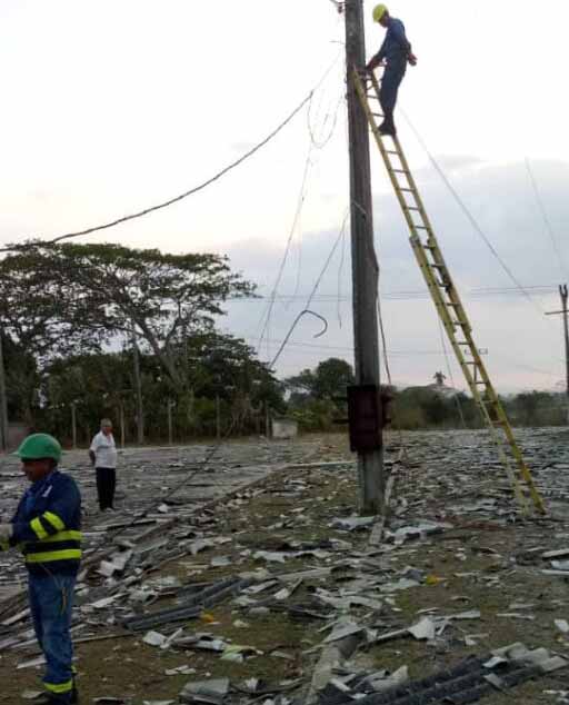 La TLS se hizo sentir con fuerza en las inmediaciones del combinado deportivo Mártires de Cabaiguán. (Foto: Osbel Ramón Díaz)