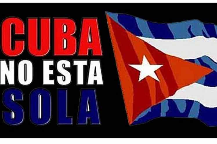 Por estos días aumentan las muestras de solidaridad con Cuba en todo el mundo. (Foto: PL)