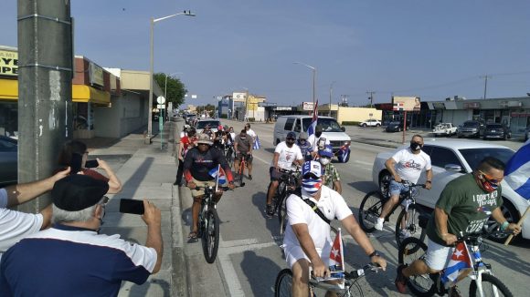 Miami figuró entre las ciudades donde se organizaron manifestaciones de apoyo a Cuba. 