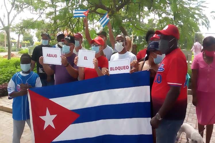 En Angola también se hizo sentir el rechazo al bloqueo. (Foto: PL)