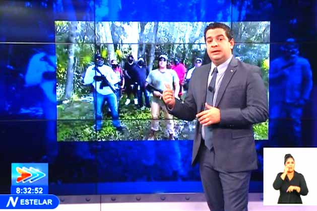 En el reporte se denunció a la organización terrorista llamada La Nueva Nación Cubana, que realizan entrenamientos 'esperando el gran día'. (Foto: Captada de TVC)