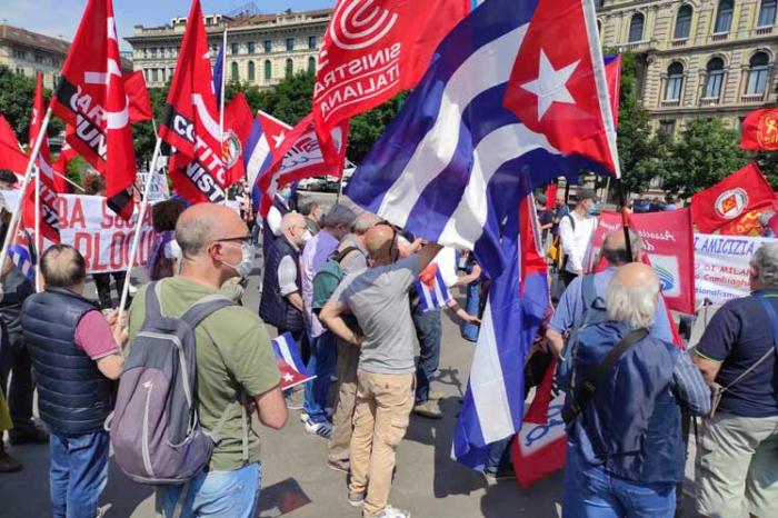 cuba, solidaridad con cuba, bloqueo de eeuu a cuba, italia