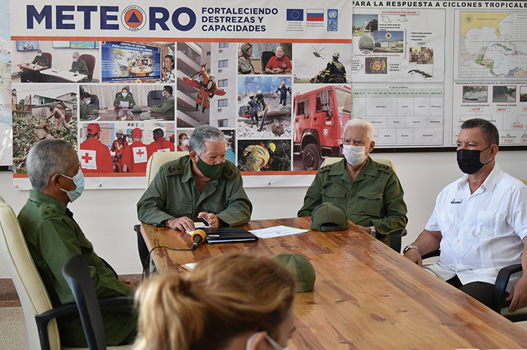 El jefe del Estado Mayor Nacional de la Defensa Civil llamó a actualizar los planes de medidas y su aseguramiento. (Foto: PL)