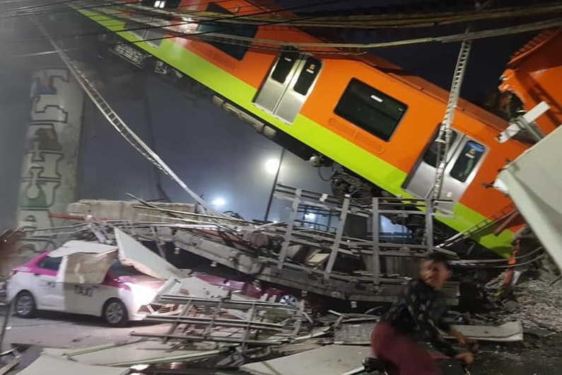 mexico, accidente, accidente ferroviario, metro