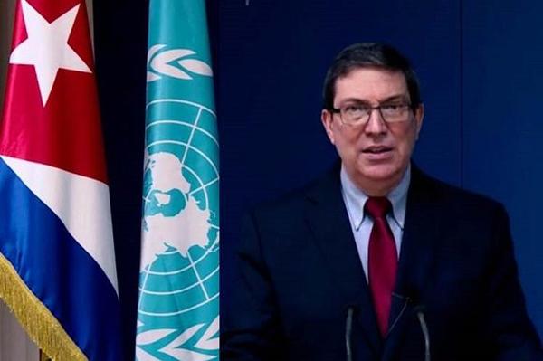 cuba, bruno rodriguez, canciller de cuba, onu, bloqueo de eeuu a cuba