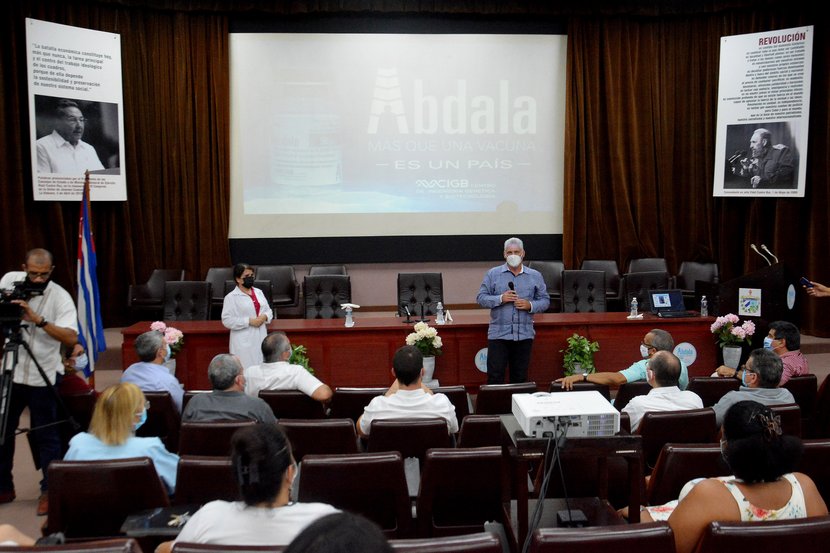 cuba, vacuna contra la covid-19, abdala, soberana 02, miguel diaz-canel, cigb