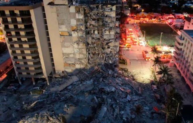 estados unidos, miami, edificio, derrumbe, muertes, bomberos