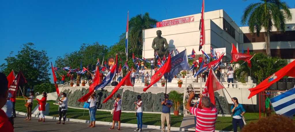 Los espirituanos se pronunciaron en defensa de la Revolución cubana y contra las campañas desestabilizadoras.