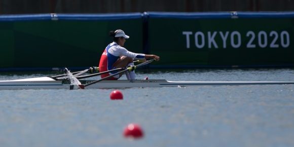 Milena Venegas, en el single ligero del remo, abrió la actuación de Cuba en los XXXII Juegos Olímpicos de Tokio 2020. (Foto: Roberto Morejón)