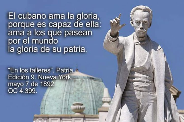 El titular de Cultura compartió en su perfil en la red social Twitter la frase del apóstol e intelectual José Martí. (Foto: PL)