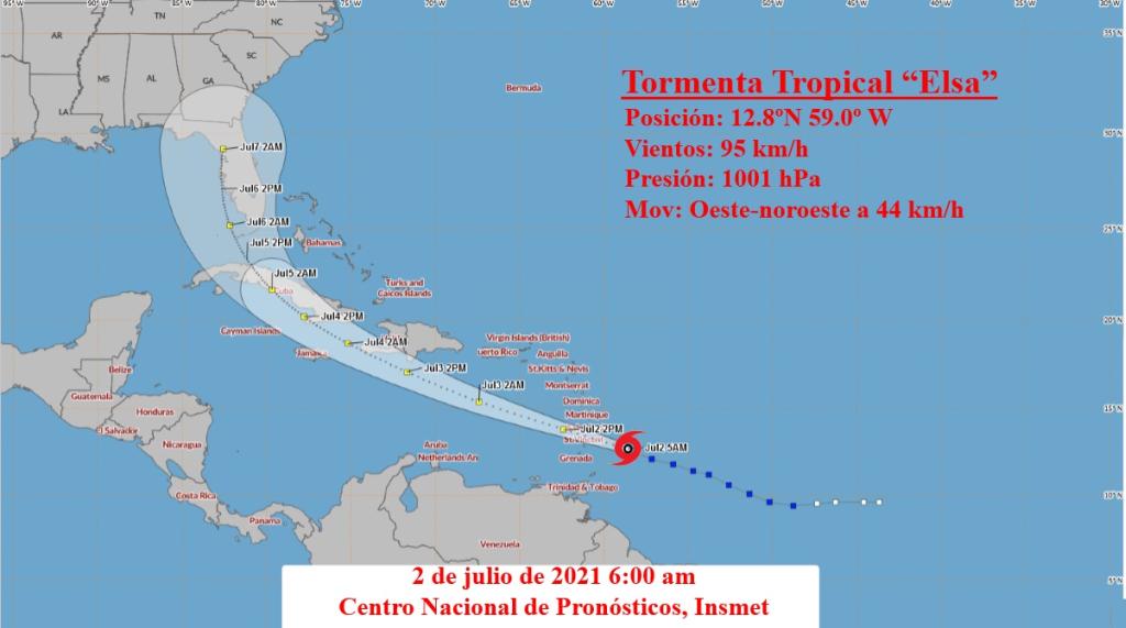 cuba, meteorologia, tormenta tropical elsa, ciclon, insmet