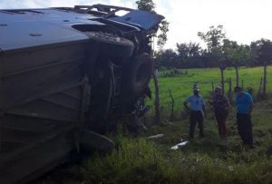 sancti spiritus, jatibonico, accidente de transito, lesionados, yutong, omnibus nacionales