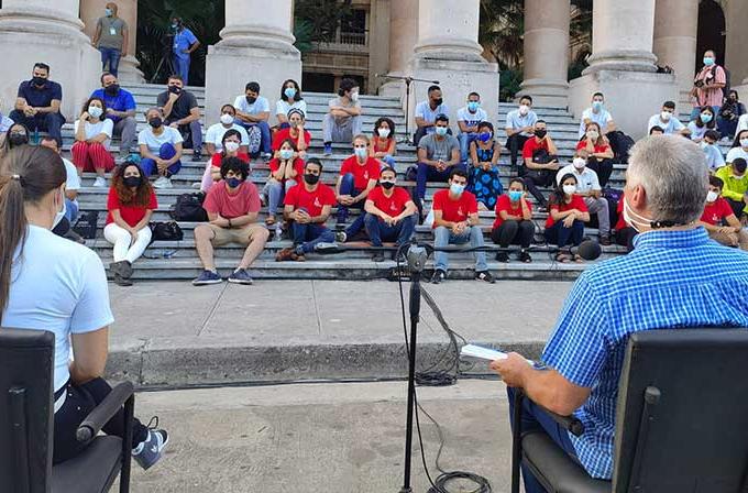 cuba, universidad de la habana, miguel diaz-canel, presidente de cuba, union de jovenes comunistas, ujc