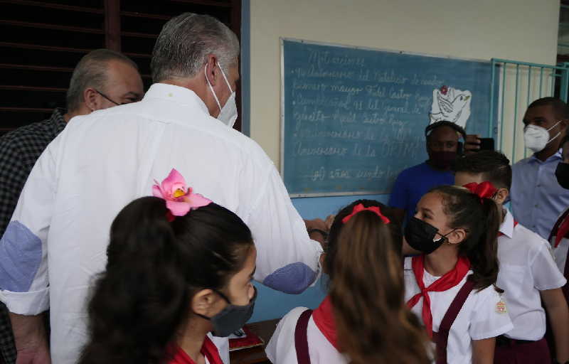 cuba, miguel diaz-canel, curso escolar, educacion, curso escolar 2021