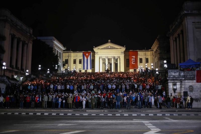 cuba, marcha de las antorchas, jose marti, la habana, raul castro, miguel diaz-canel