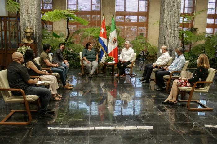 cuba, mexico, andres manuel lopez obrador, miguel diaz-canel, partido de morena