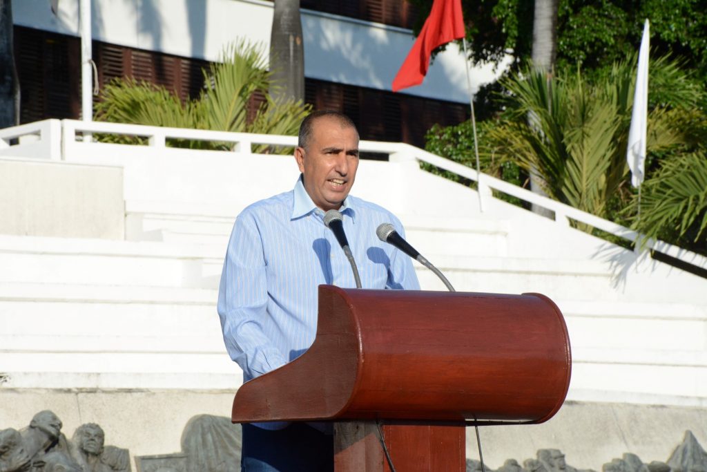 Osbel Lorenzo, miembro del Buró Provincial, en las palabras finales del encuentro felicitó a los galardonados en nombre de la organización política y del pueblo espirituano.