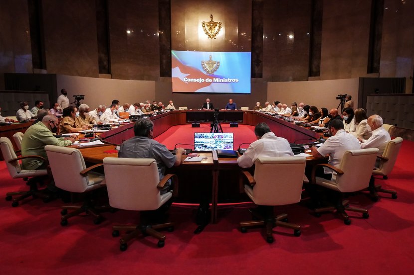 Díaz-Canel intervino este miércoles en la sesión del Consejo de Ministros. (Foto: Estudios Revolución)