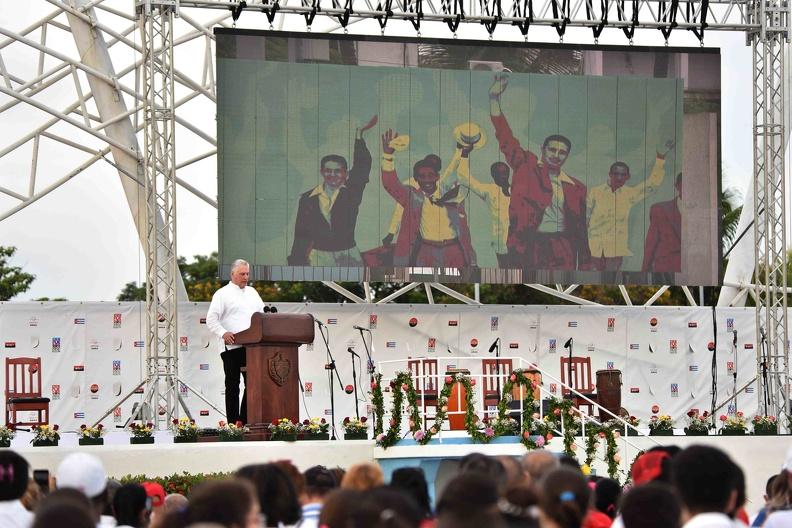 cuba, cienfuegos, 26 de julio, dia de la rebeldia nacional, asalto al cuartel moncada, miguel diaz-canel, raul castro, fidel castro, revolucion cubana