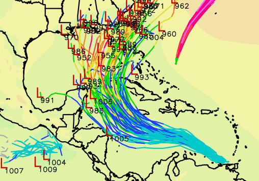 El domingo en la noche este sistema pudiera estar en aguas del Caribe occidental.