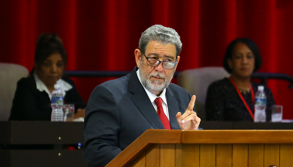 Primer ministro de San Vicente y las Ganadinas, Ralph Gonsalves.