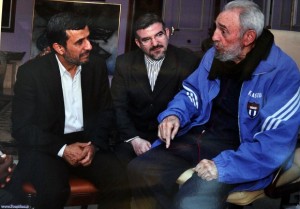 La presidencia de Irán divulgó imágenes del encuentro de Ahmadineyad y Fidel en La Habana.