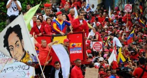 Chávez fue acompañado por cientos de miles de simpatizantes. (Foto AVN)