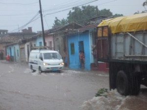 Trinidad volvió a registrar fuertes lluvias.