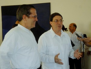 Los cancilleres de Cuba y Ecuador sostuvieron un encuentro de trabajo en La Habana.