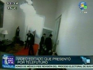 TeleSUR presentó la filmación original que demuestra que el video difundido por Telefuturo fue manipulado.