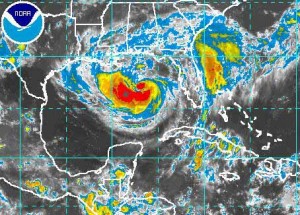 Isaac ha ganado en intensidad en el Golfo de México.