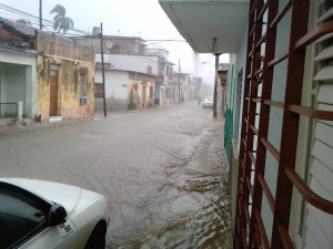 En Sancti Spíritus, ha dejado significativos reportes de lluvias.